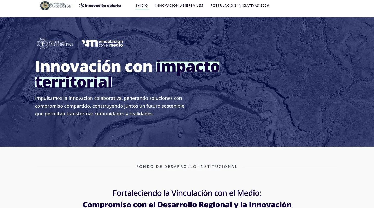 Sitio de Innovación Abierta USS: Innovación con impacto territorial
